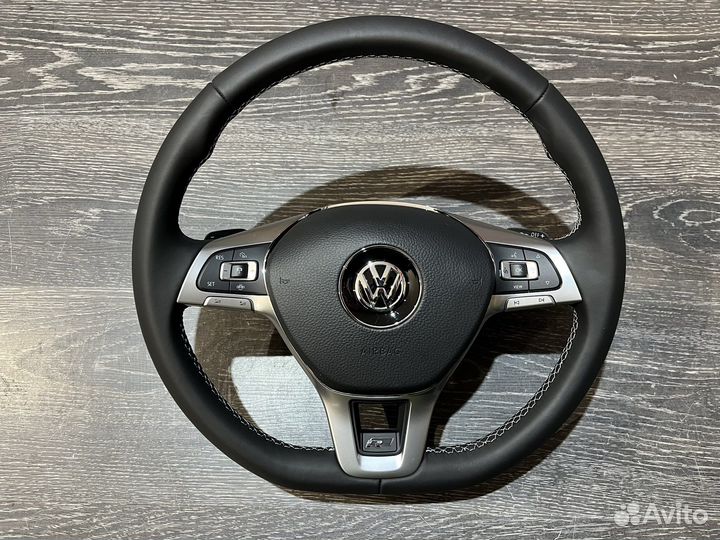 Руль VW R-line скос подогрев асс VW MQB
