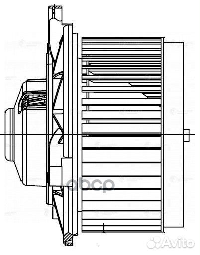 Э/вентилятор отоп. для а/м Cadillac SRX (09) L