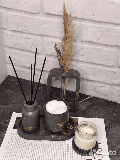 Интерьерный набор из гипса