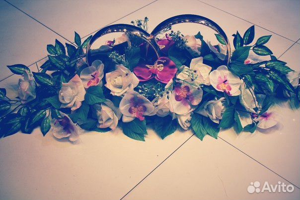 Кольца на свадебное авто