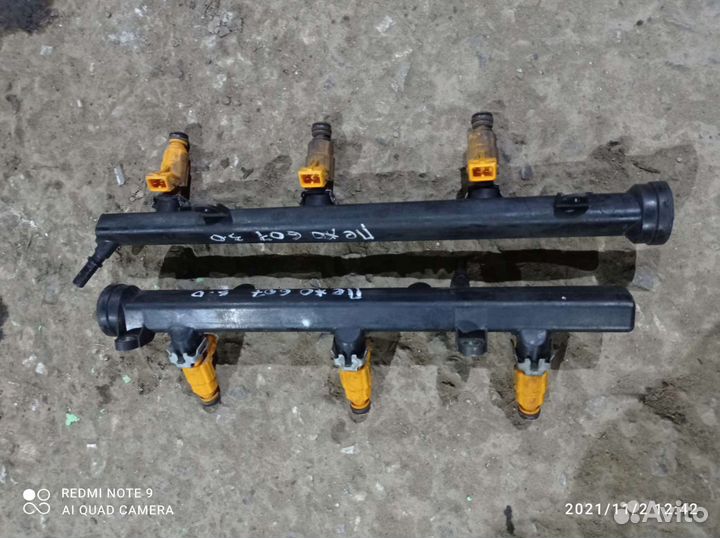 Рейка топливная в сборе Пежо 607 3.0