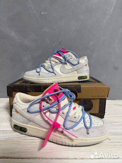 Кроссовки Nike dunk low off white (38)