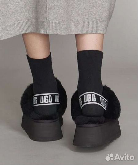 Ugg Funkette Suede Platform Black