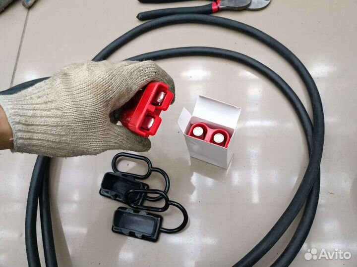 Обжим наконечников для силового кабеля