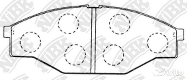Колодки тормозные дисковые передние