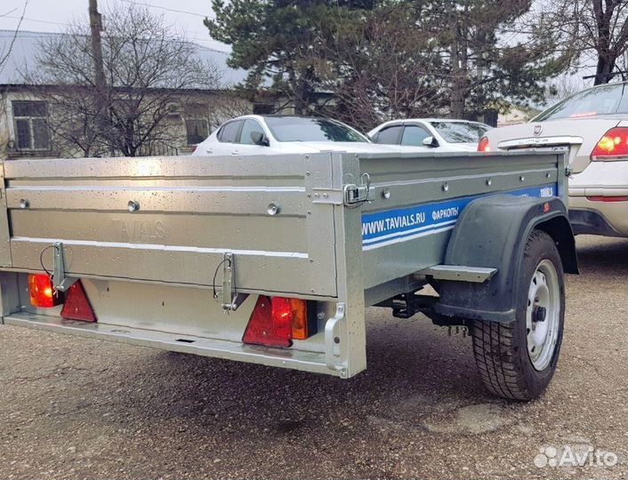 Прицеп 2 х 1,3 м оцинкованный заводской самосвал