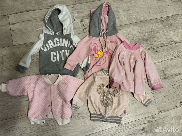 Вещи пакетом для девочки 80 86