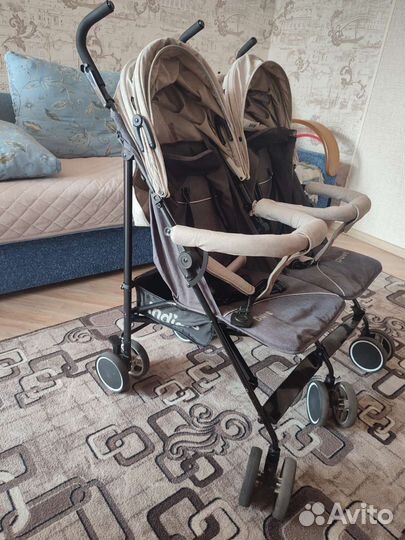 Коляска трость для двойни