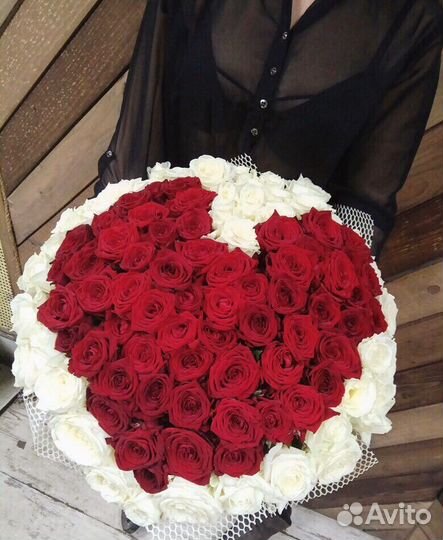 Цветы букет 101 роза