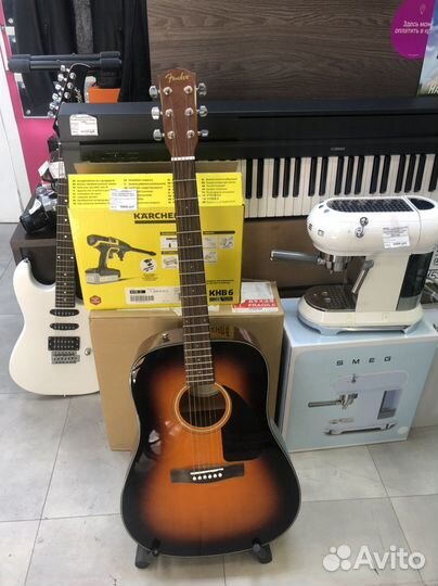 Гитара fender CD-60 ce sb-da-v2