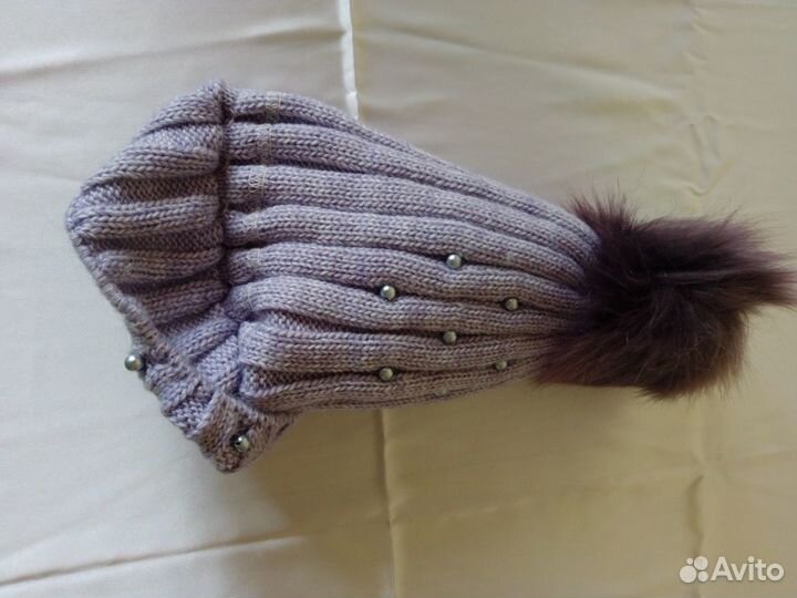 Шапка вязаная новая женская