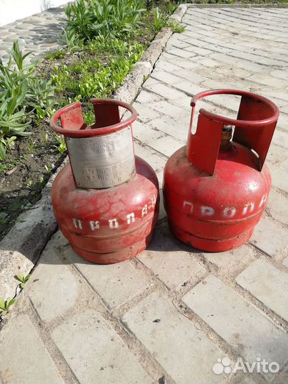 Пропановые баллоны с газом