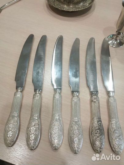 Ножи столовые мельхиор СССР