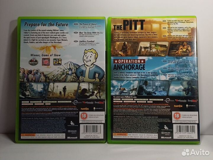 Fallout 3 + Game ADD-ON Pack Xbox 360