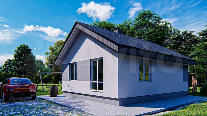 Коттедж 60 м² на участке 8 сот.