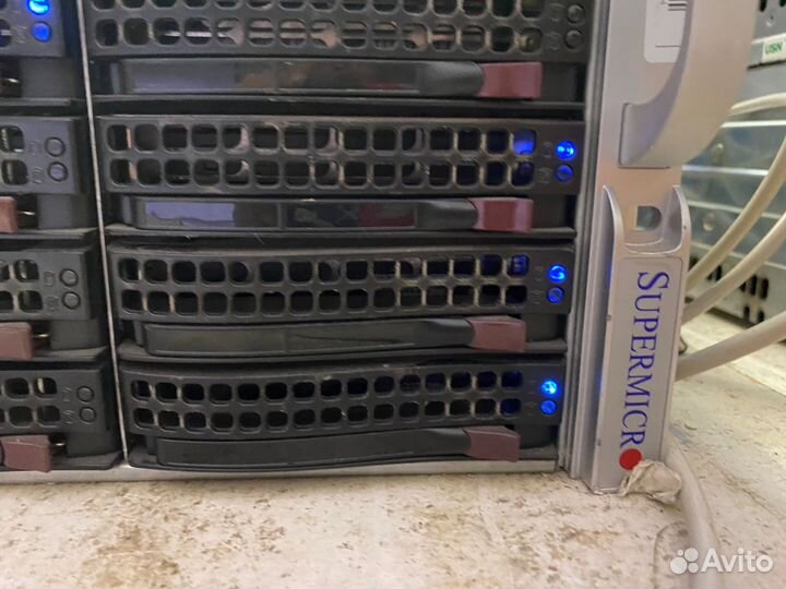 Сервер supermicro на 24 диска полный комплект