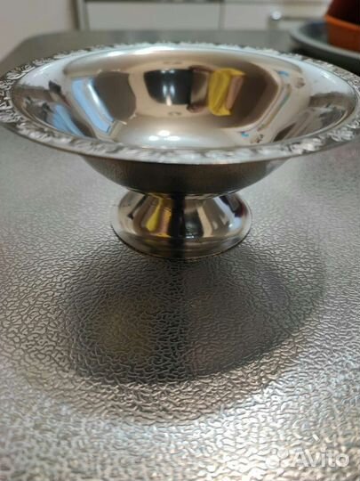 Креманки нерж, сковородочка для блинов, скалка