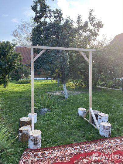 Аренда Свадебной Арки со шторой макраме