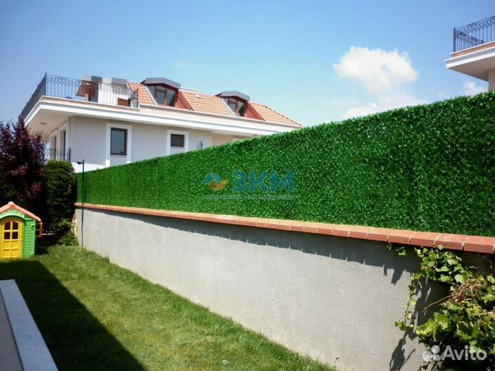 Забор в рулоне искусственная зеленая изгородь