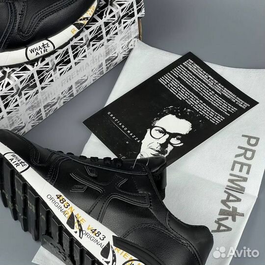 Premiata Mick 4020 Black Кожа