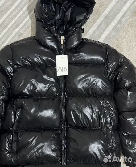 Пуховик zara puffer jacket x moncler