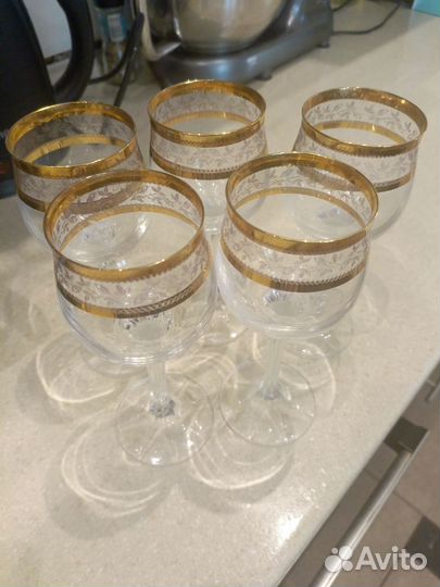 Хрустальные бокалы Чехия