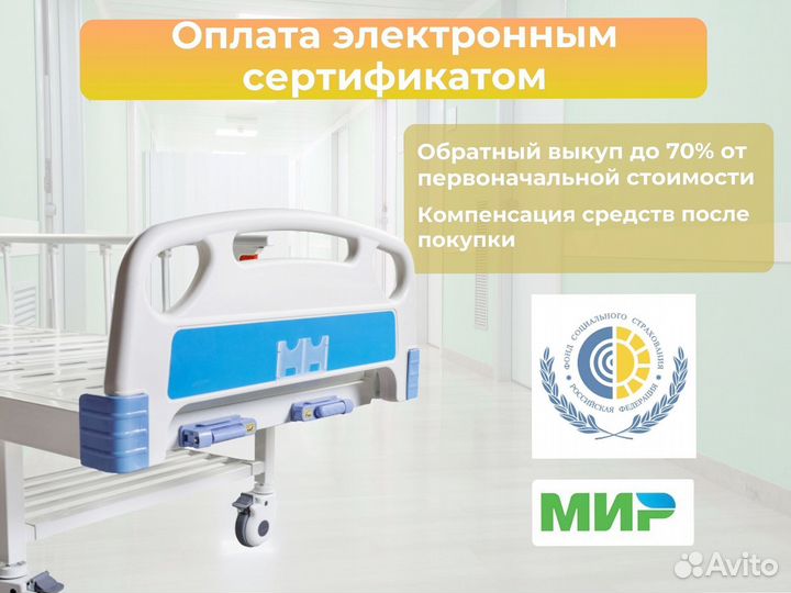 Кровать медицинская функциональная