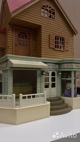 Sylvanian families мятный маркет и дом