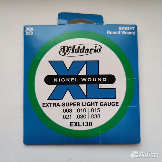 Новый комплект струн DAddario EXL130