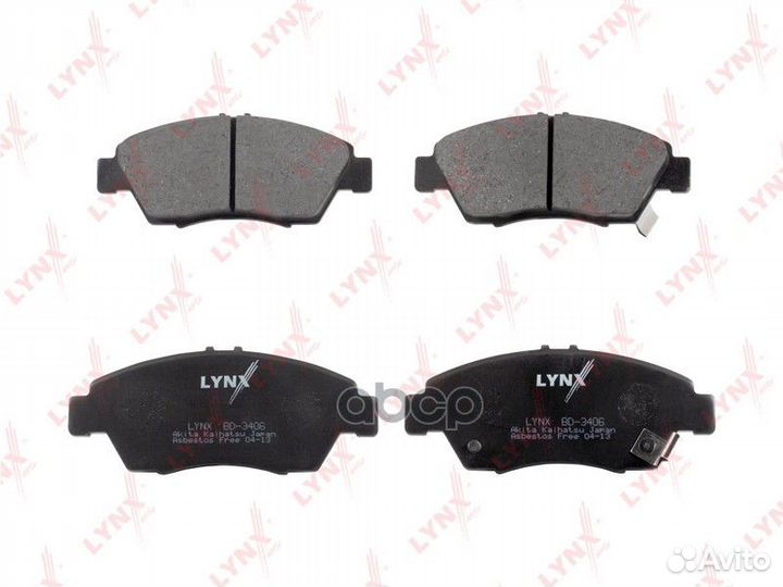 Колодки тормозные дисковые перед bd3406 LYN