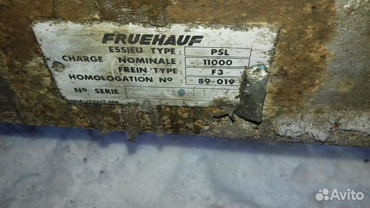 Продам ось для полуприцепа Fruehauf