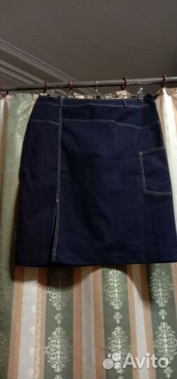 Юбка джинсовая стрейч Griol синего цвета