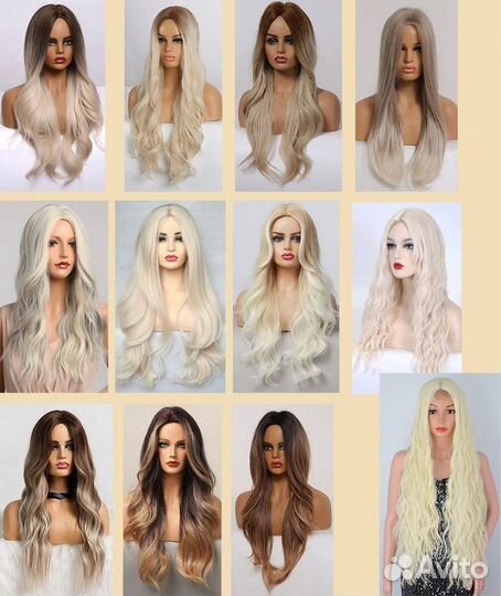 Фуражка, парик омбре, цветной, мужской, женский