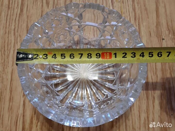Ваза конфетница хрусталь
