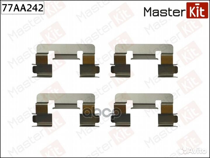 Комплект установочный тормозных колодок toyota