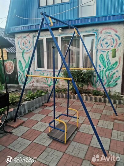Детские качели уличные бу