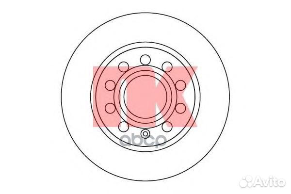Диск тормозной Audi A3 03- 204789 Nk
