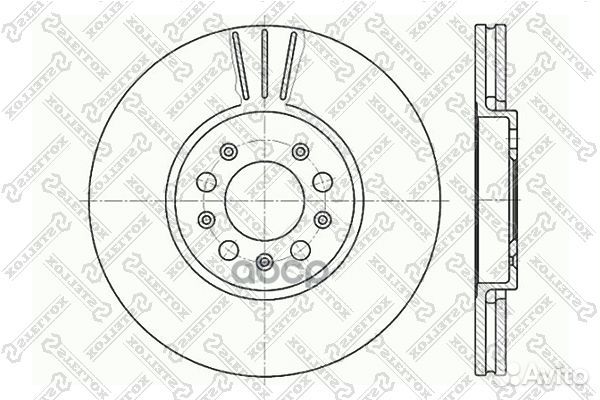 Диск тормозной передний 6020-4760V-SX Stellox