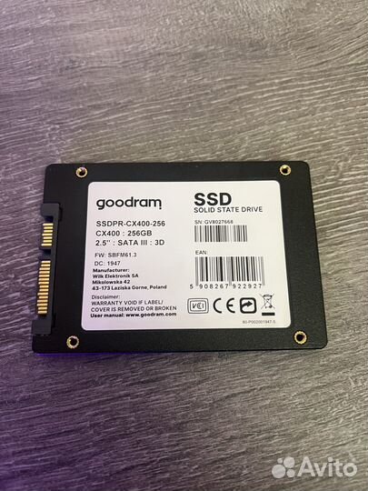 SSD GoodRam CX400 256GB