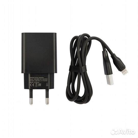 Блок питания vixion L7i 2xUSB 2.1A+Lightning