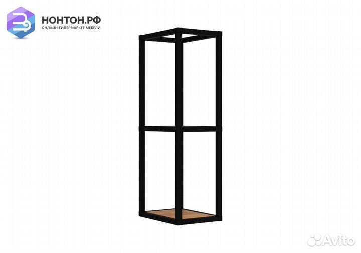Стеллаж Лофт пм-Л 200 черная / дуб крафт
