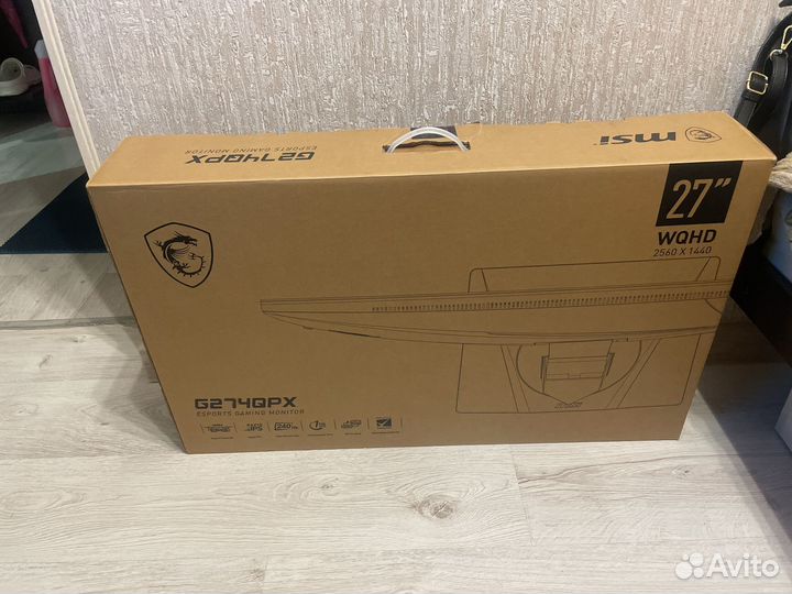 Монитор msi optix g274 qpx 27 дюймов новый