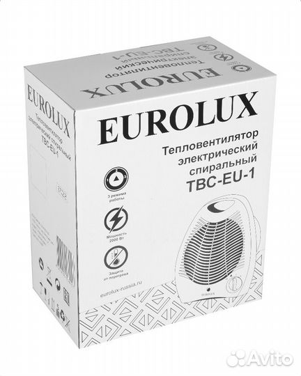 Тепловентилятор твс-EU-1 Eurolux - 1000/2000 Вт