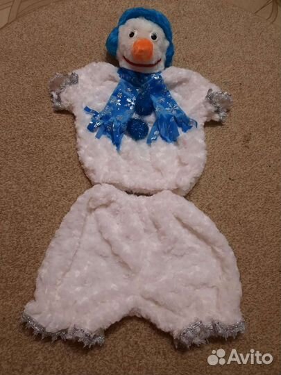 Новогодний костюм снеговика на прокат