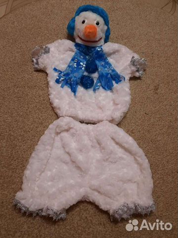 Новогодний костюм снеговика на прокат