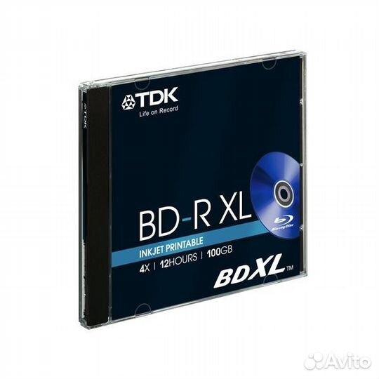 Диски TDK BD-R XL 100Gb 4x Printable jewel case