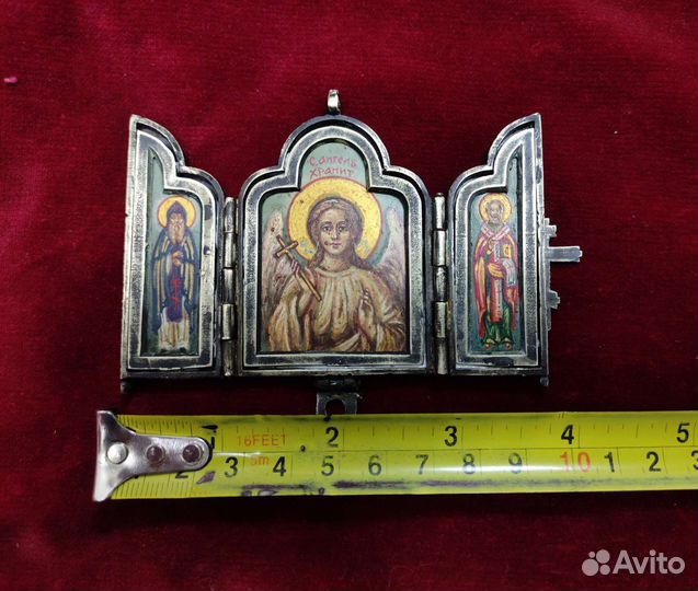 Икона Складень нательный Ангел Хранить