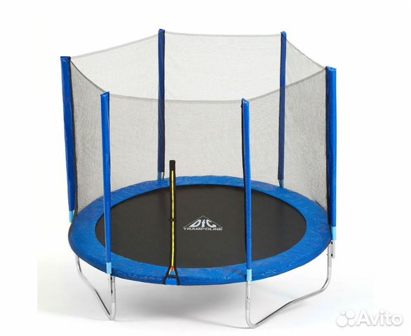 Батут DFC Trampoline Fitness с сеткой 16ft