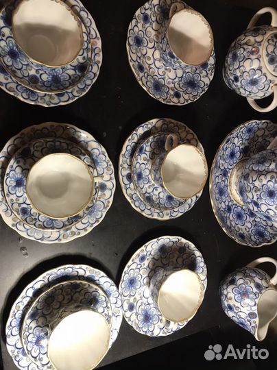 Сервиз чайный вьюнок Лфз СССР