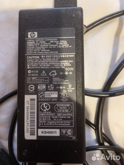 Блок питания для ноутбука hp 19v